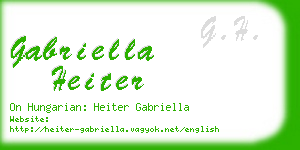 gabriella heiter business card